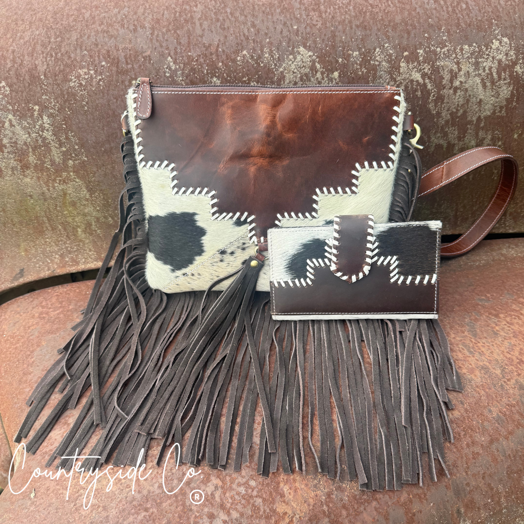 Roper Leather Shoulder Bag, Handbag, Purse Crossbody