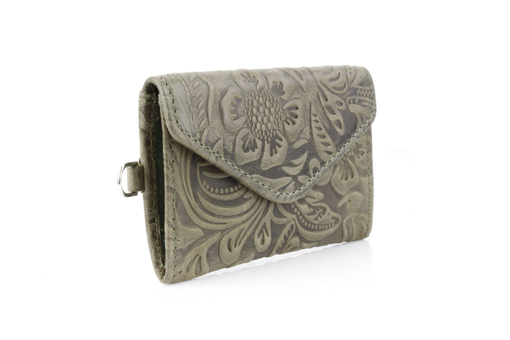 Small Wristlet Floral Filigree Leather ABSLG 41-26102