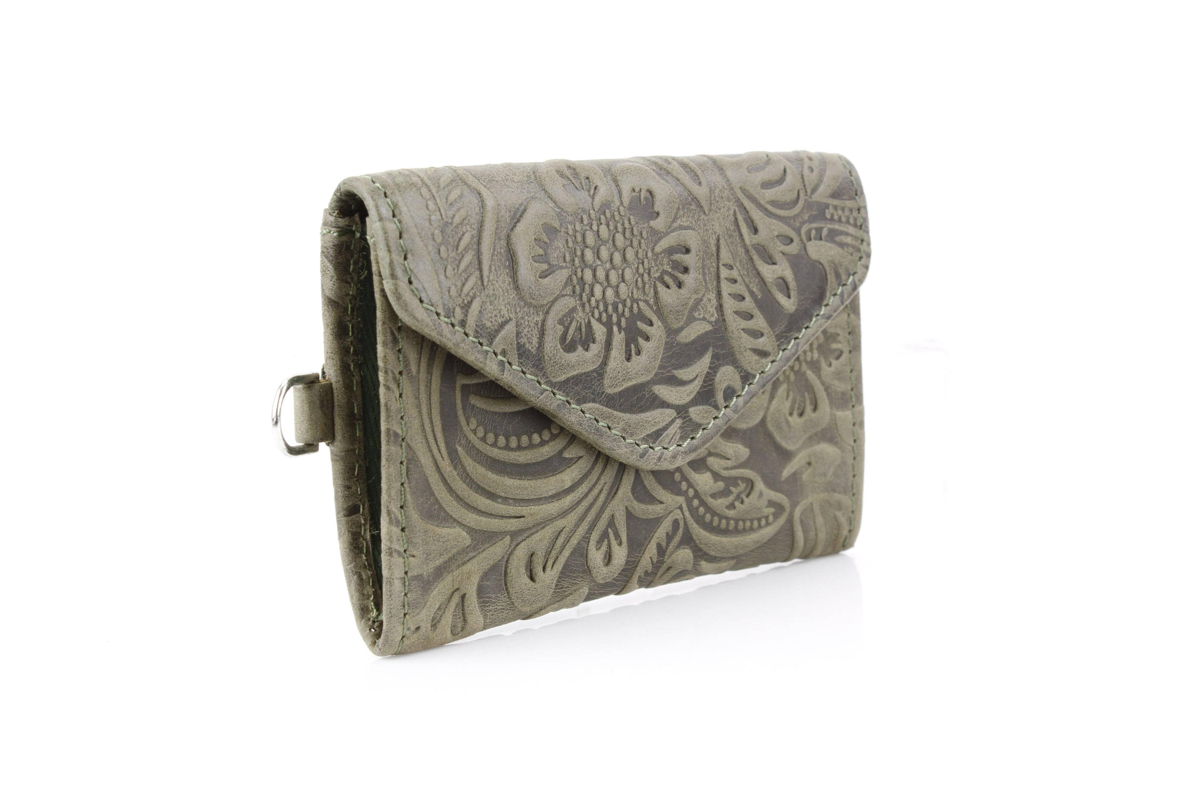 Small Wristlet Floral Filigree Leather ABSLG 41-26102