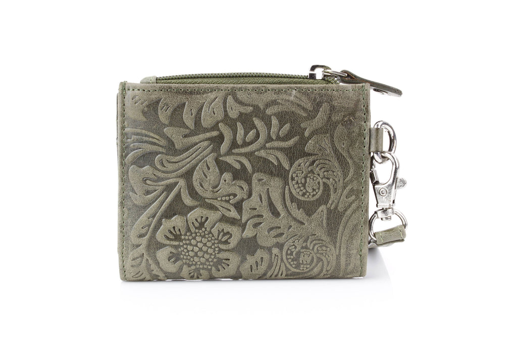 Small Foldover Floral Filigree Wristlet ABSLG 41-26103