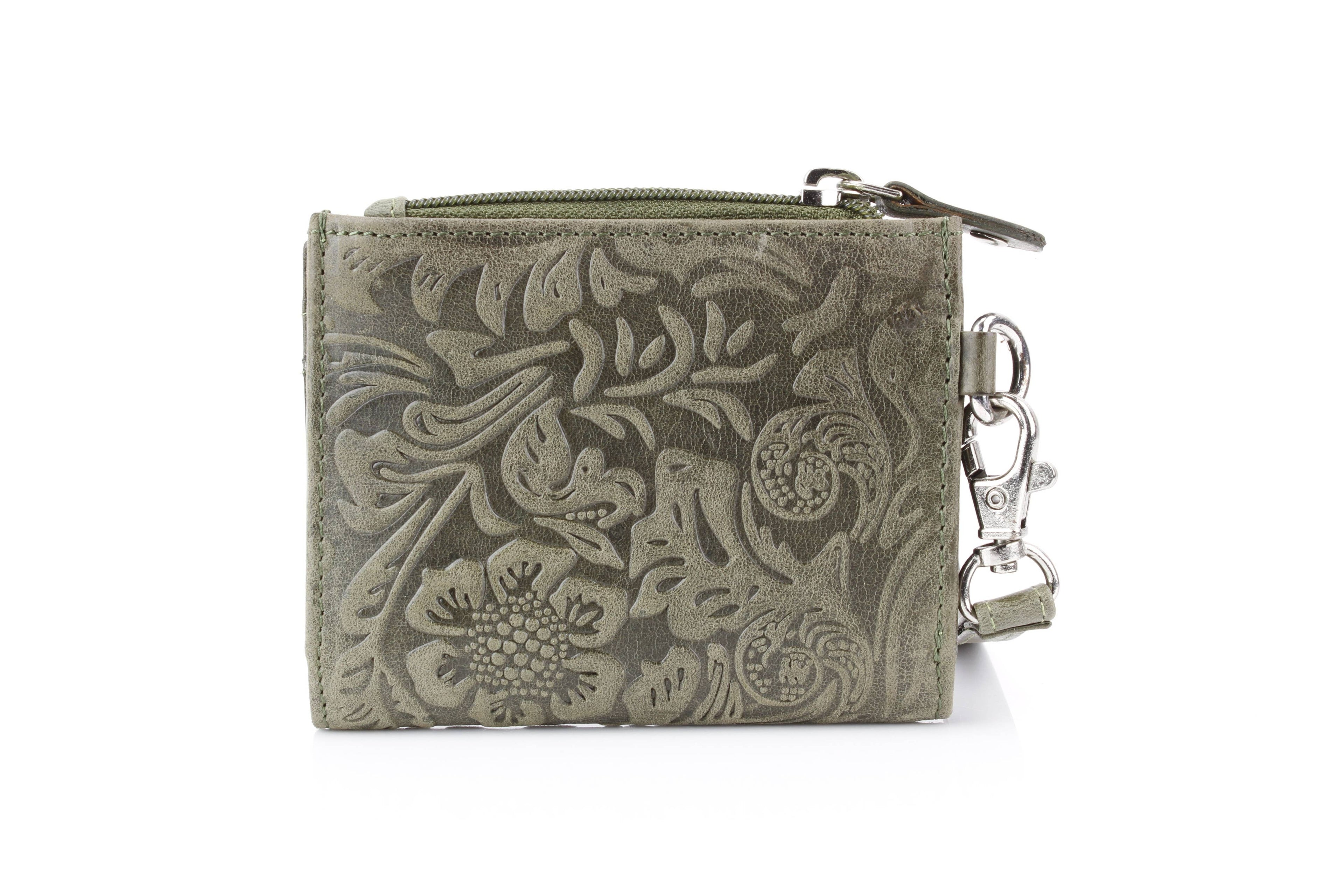Small Foldover Floral Filigree Wristlet ABSLG 41-26103