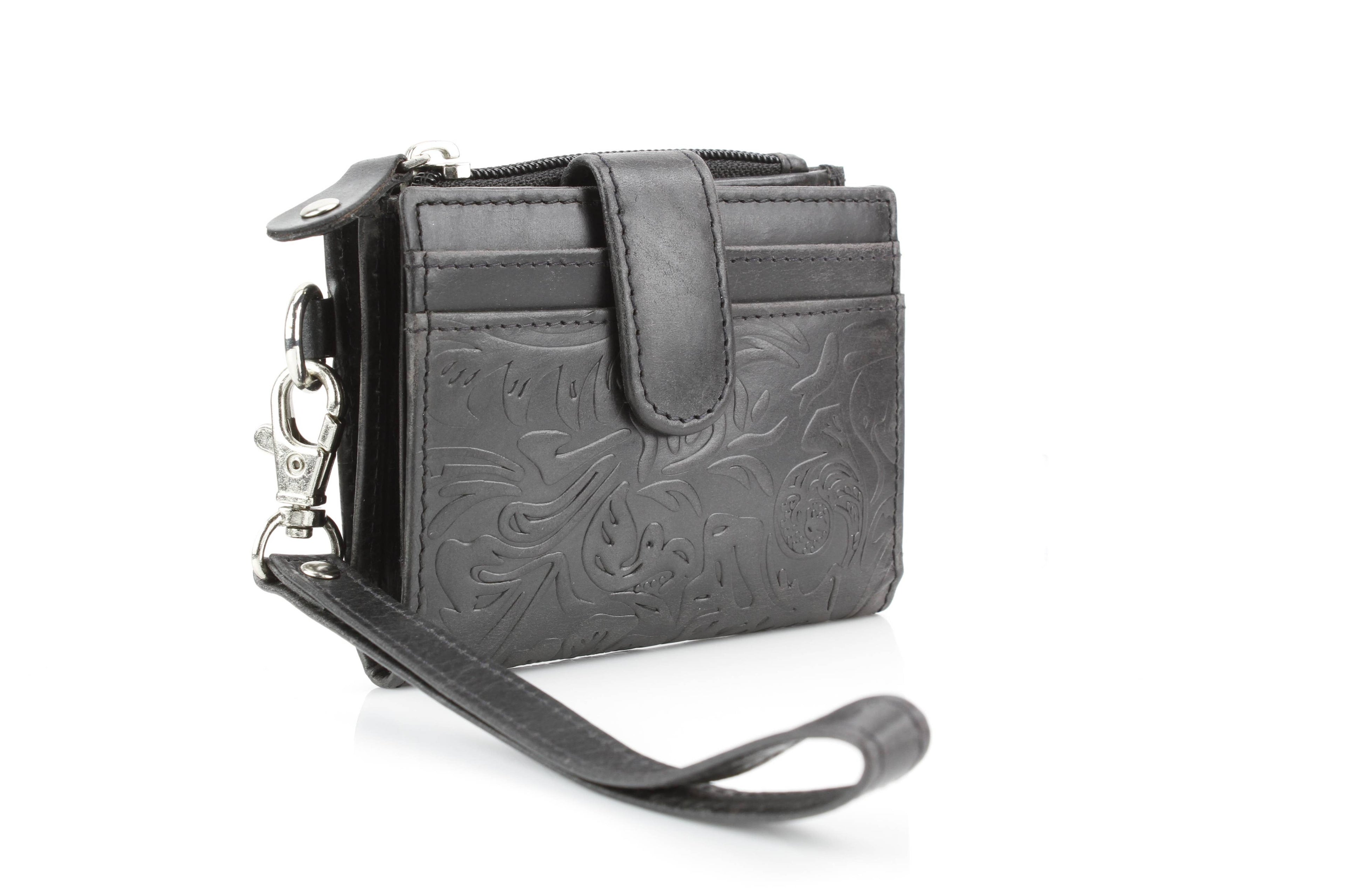 Small Foldover Floral Filigree Wristlet ABSLG 41-26103