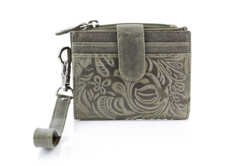 Small Foldover Floral Filigree Wristlet ABSLG 41-26103