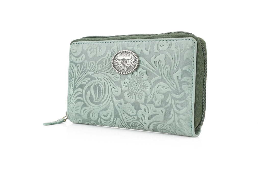 Zip Around Filigree Womens Wallet Clutch ABLW 41-25203