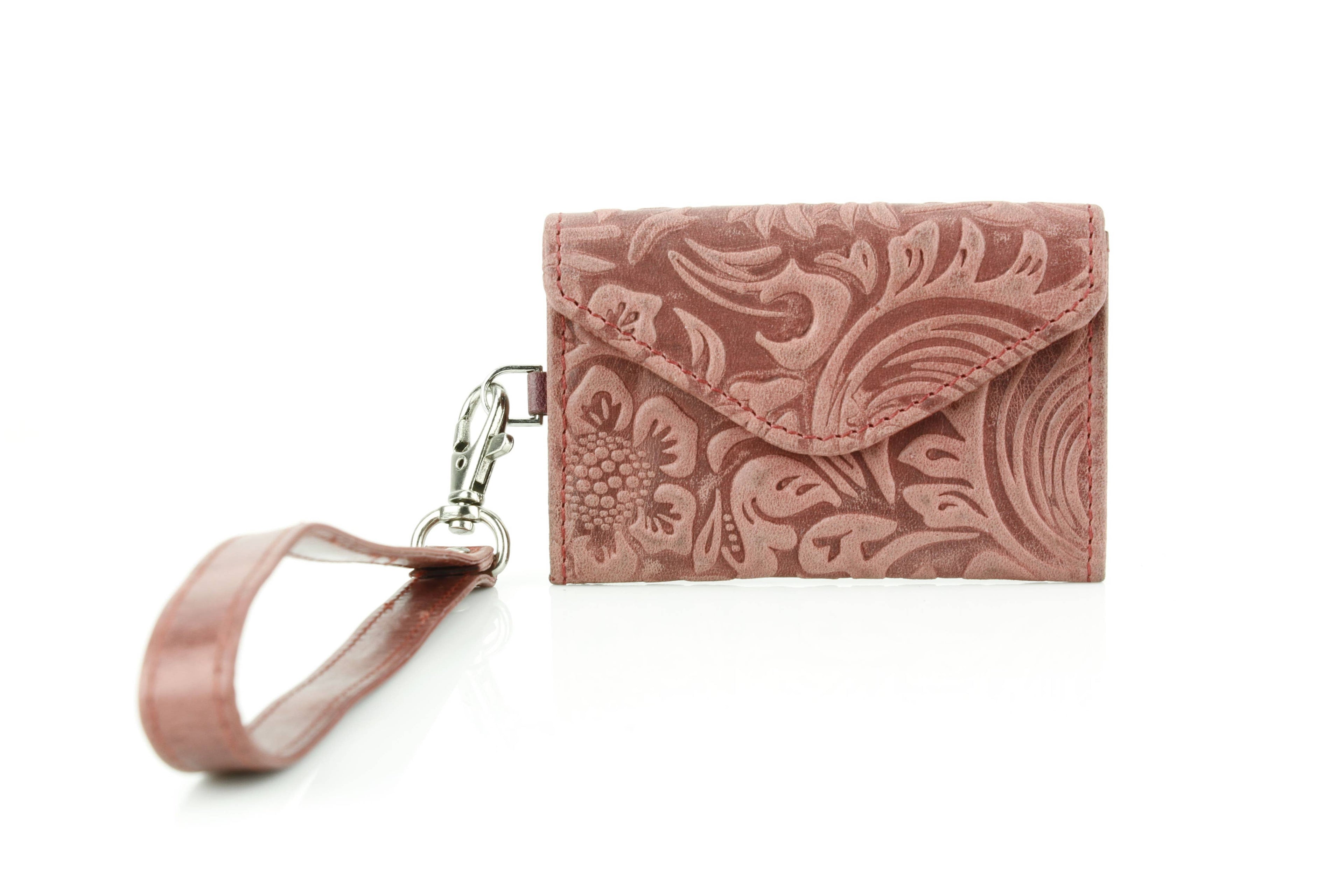 Small Wristlet Floral Filigree Leather ABSLG 41-26102