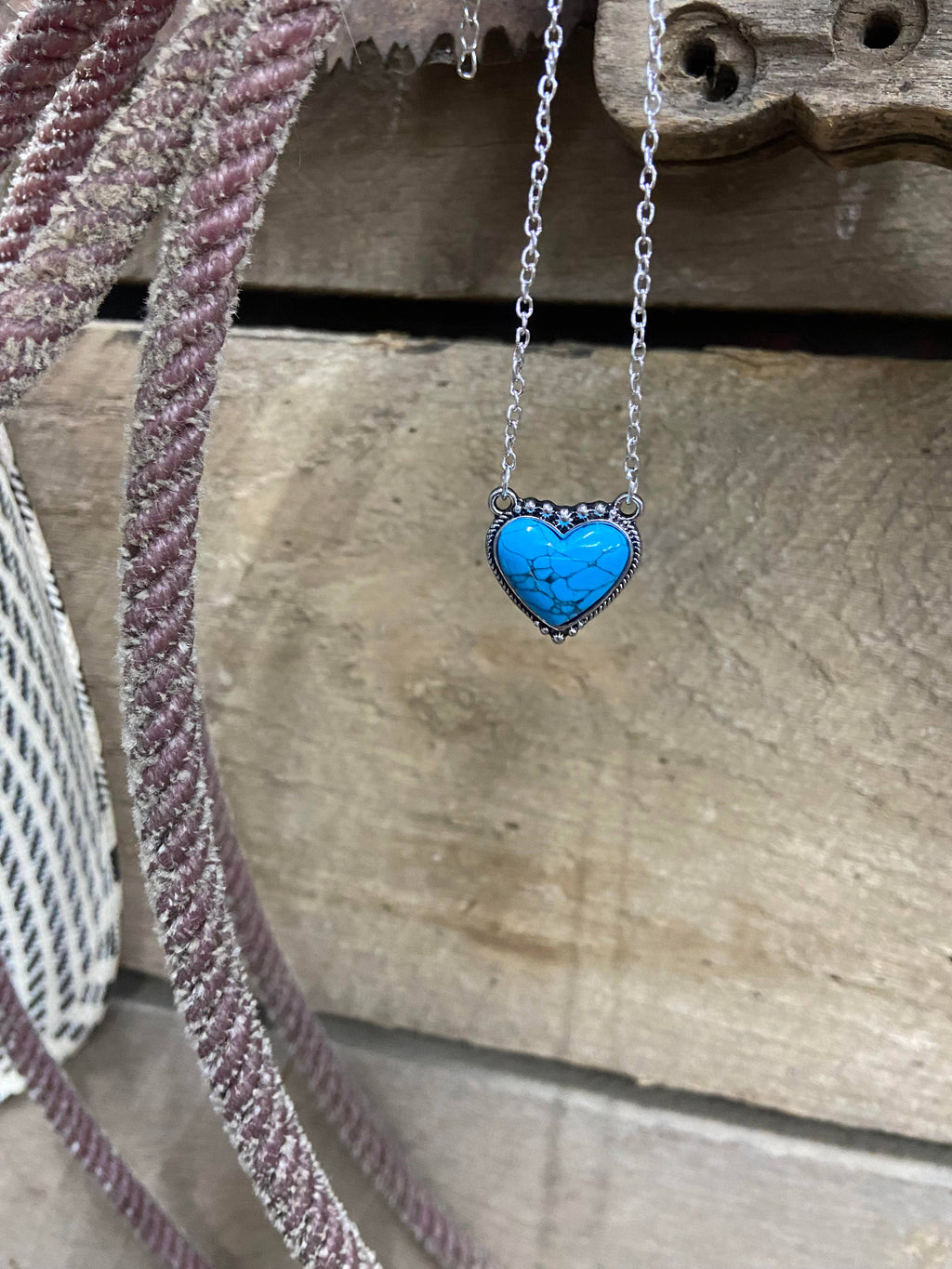 Turquoise Heart Necklace