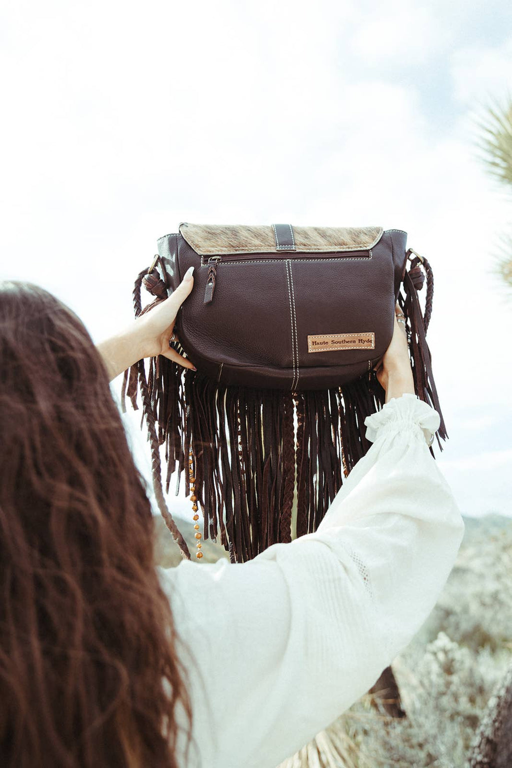 The Louvelle Cowhide Purse a Haute Southern Hyde