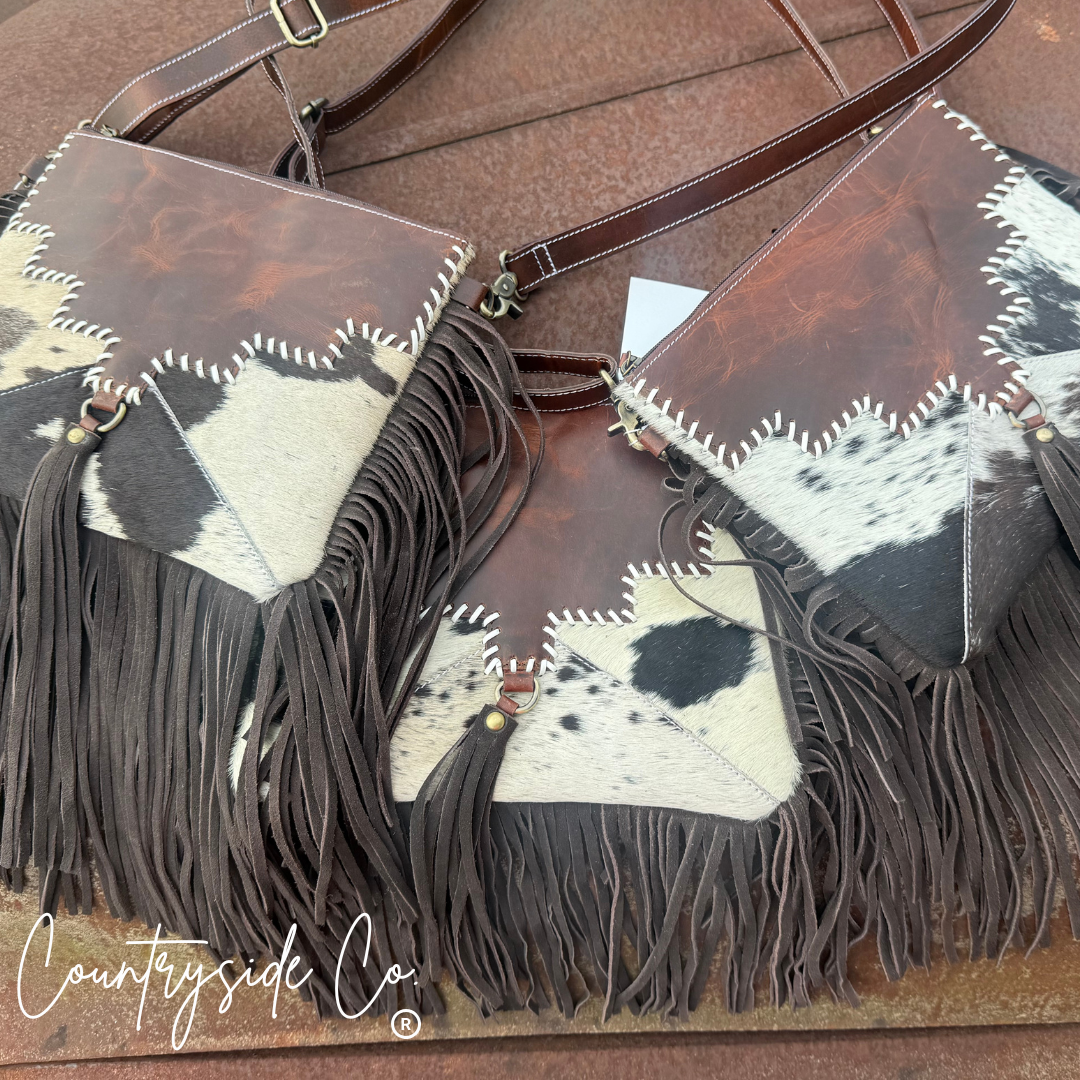 Roper Leather Shoulder Bag, Handbag, Purse Crossbody