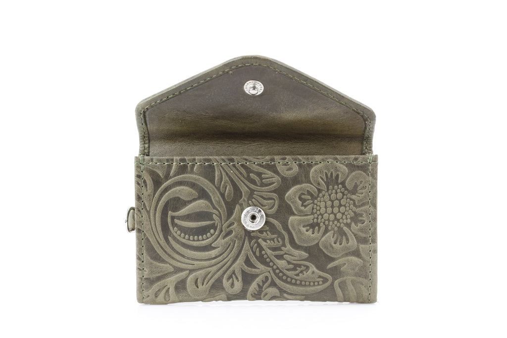 Small Wristlet Floral Filigree Leather ABSLG 41-26102