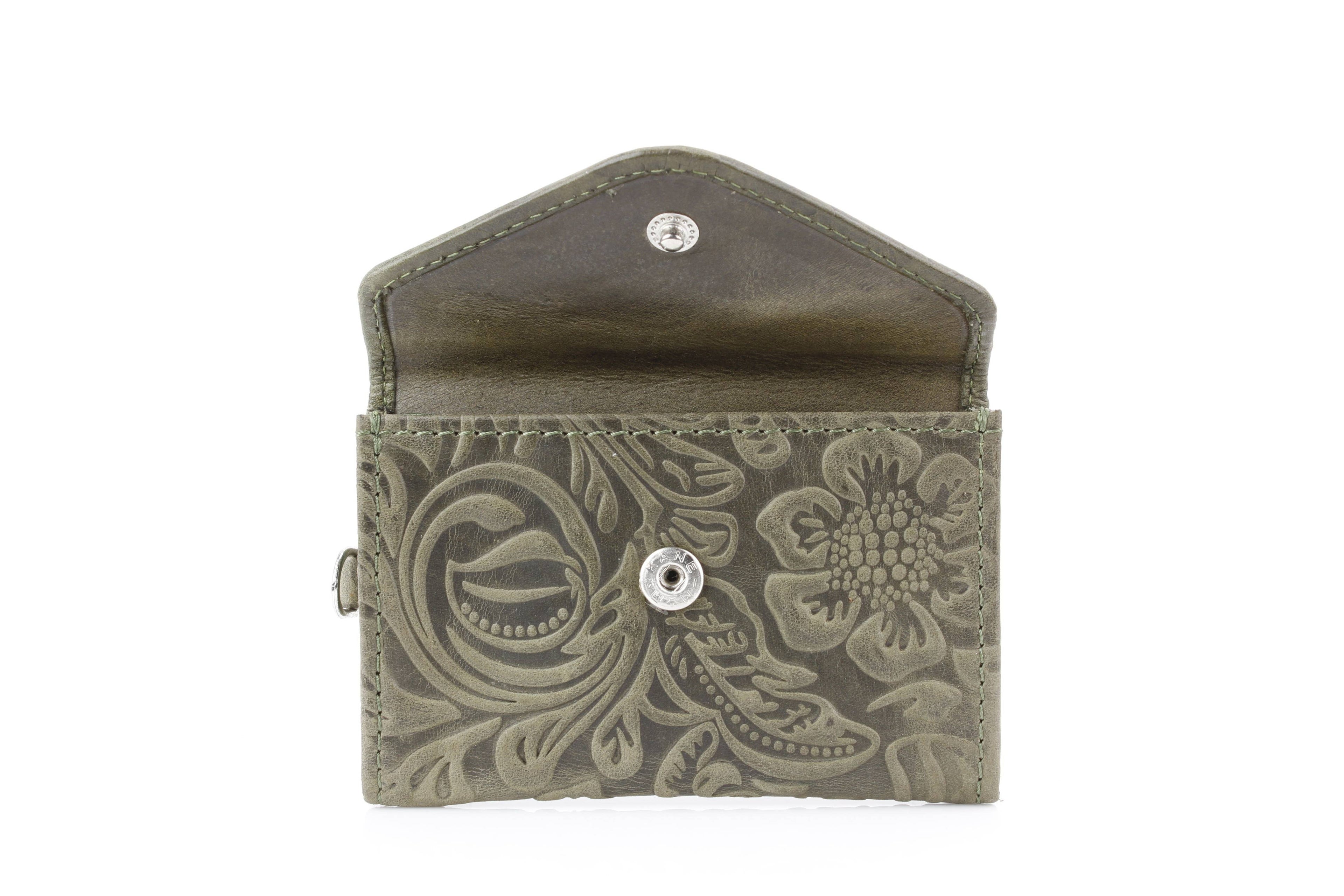 Small Wristlet Floral Filigree Leather ABSLG 41-26102