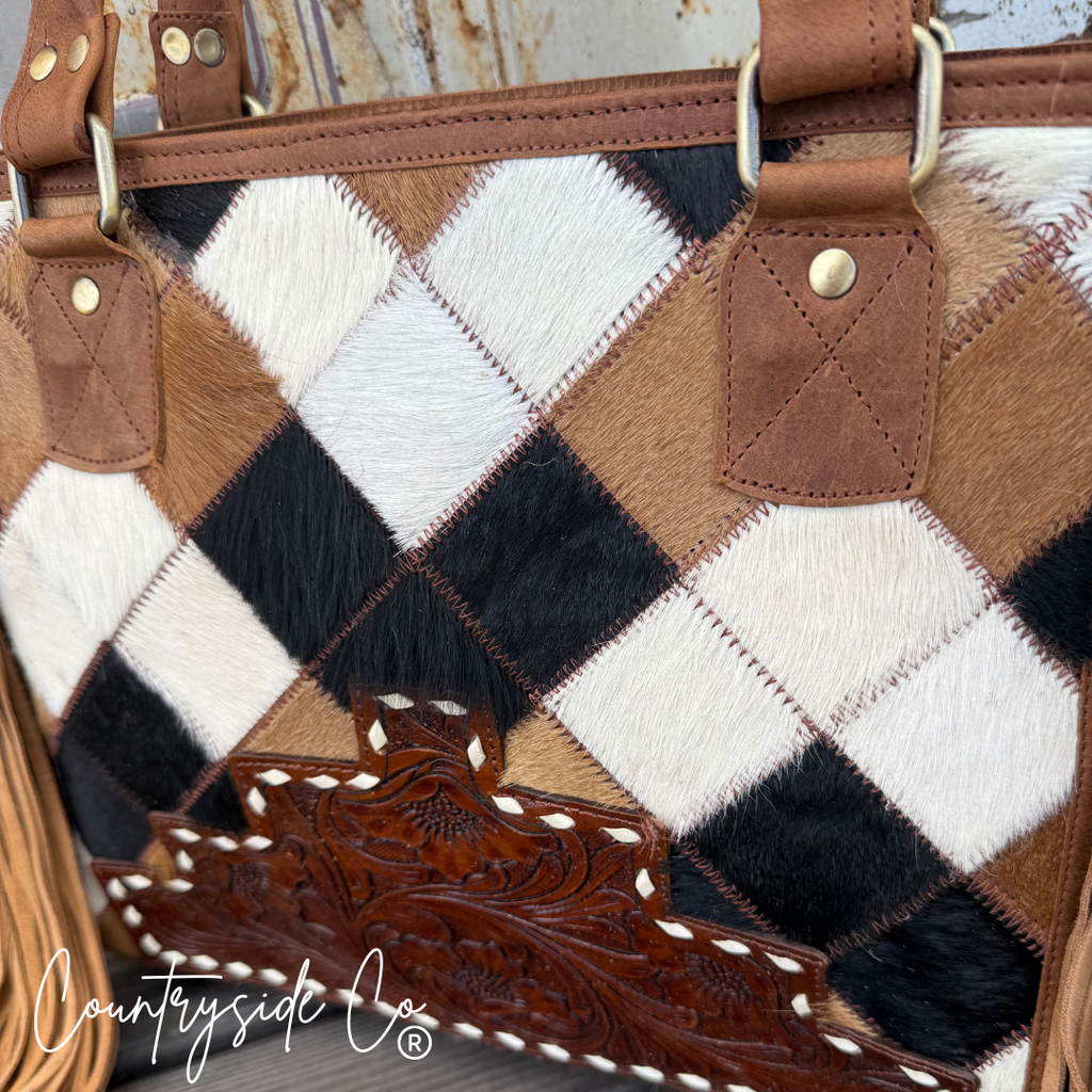 Conway Cowhide Purse
