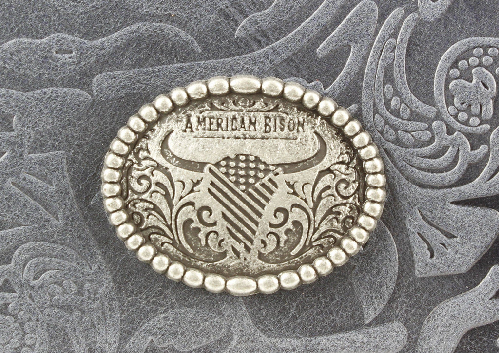 Filigree Fold Over Women Wallet American Bison ABLW 41-25202
