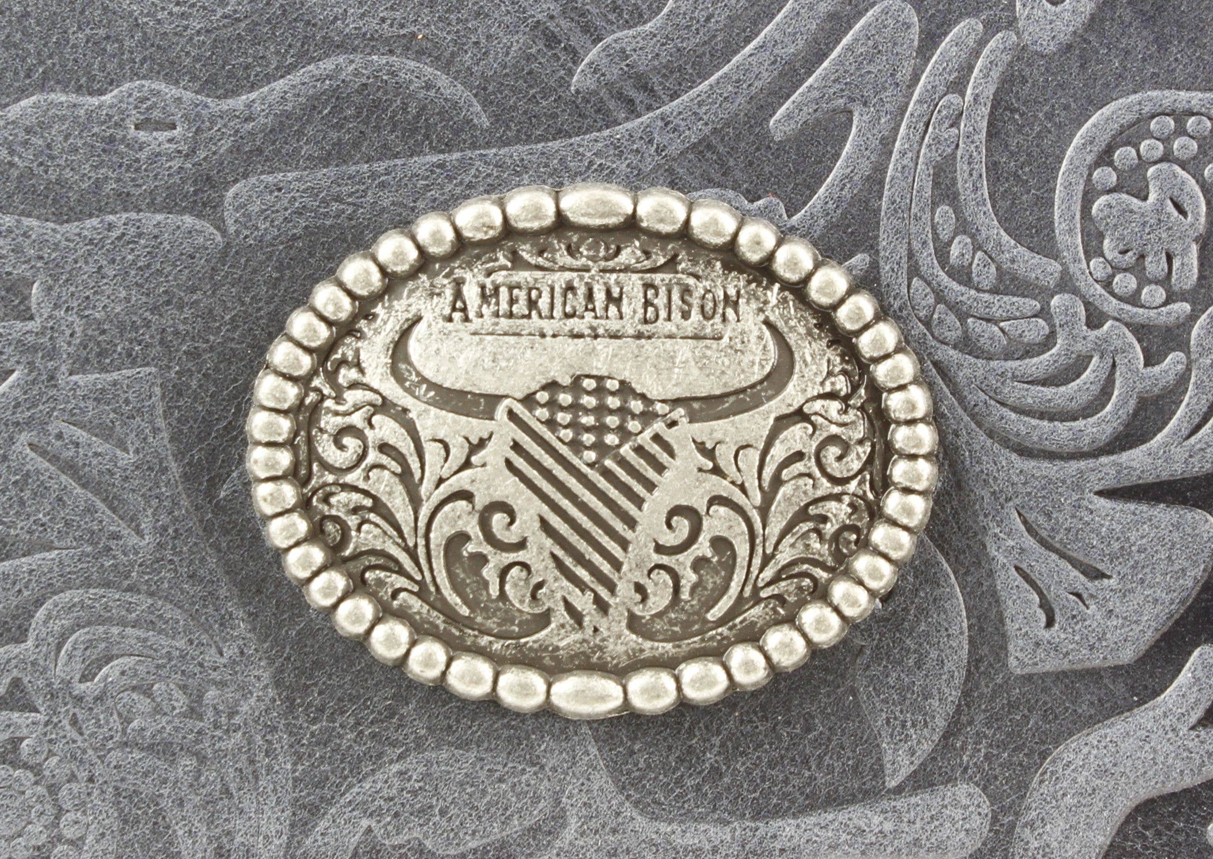 Filigree Fold Over Women Wallet American Bison ABLW 41-25202