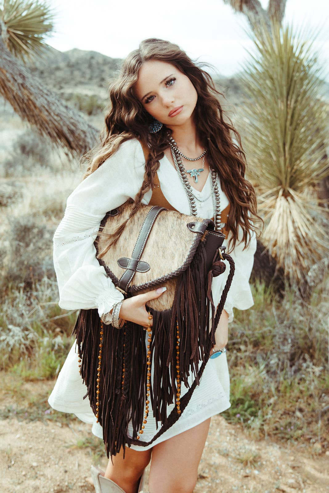 The Louvelle Cowhide Purse a Haute Southern Hyde
