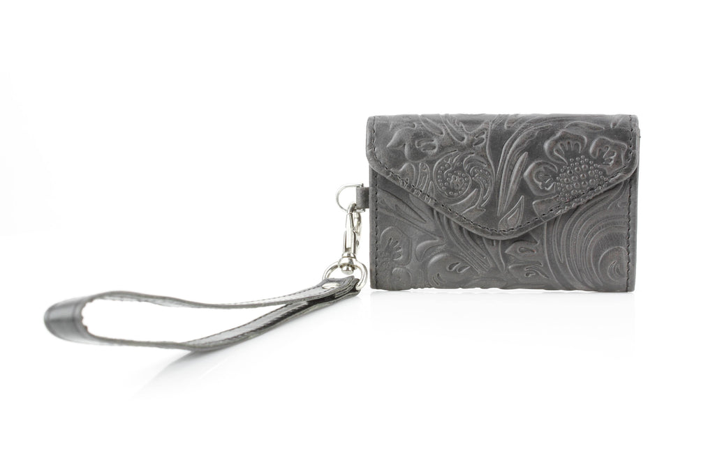 Small Wristlet Floral Filigree Leather ABSLG 41-26102
