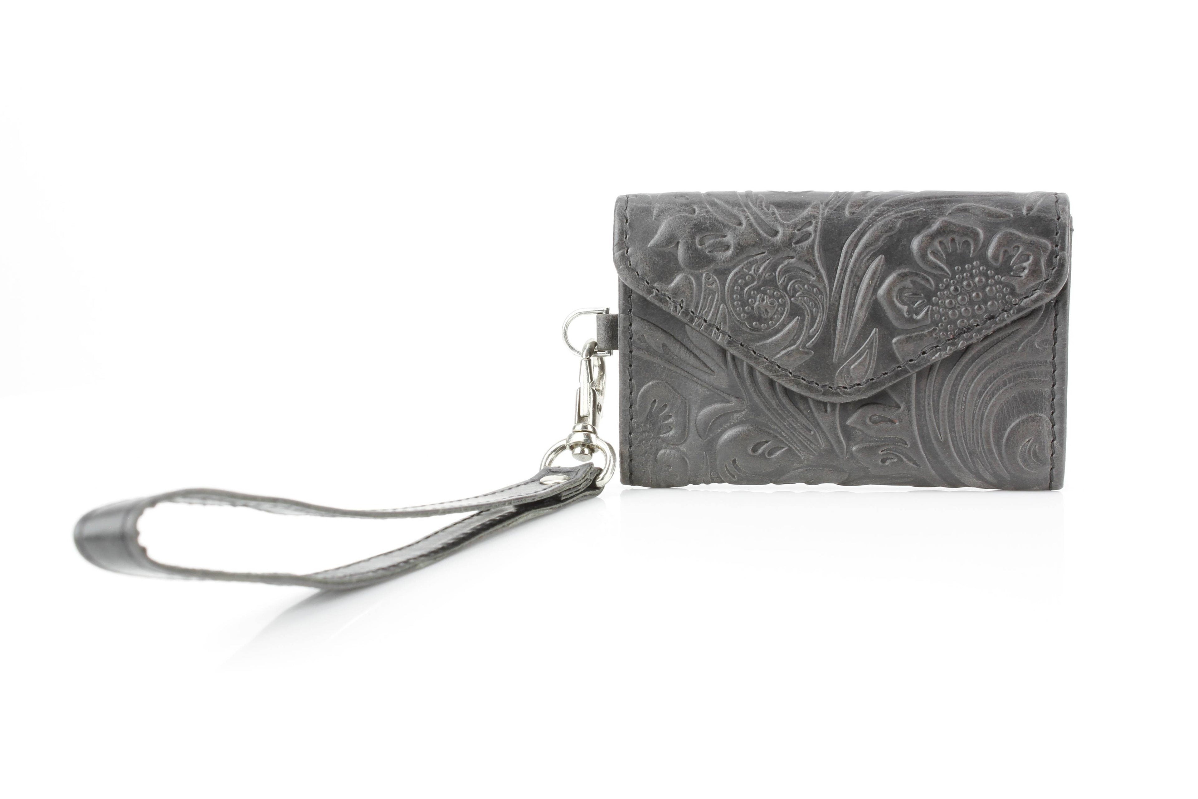 Small Wristlet Floral Filigree Leather ABSLG 41-26102