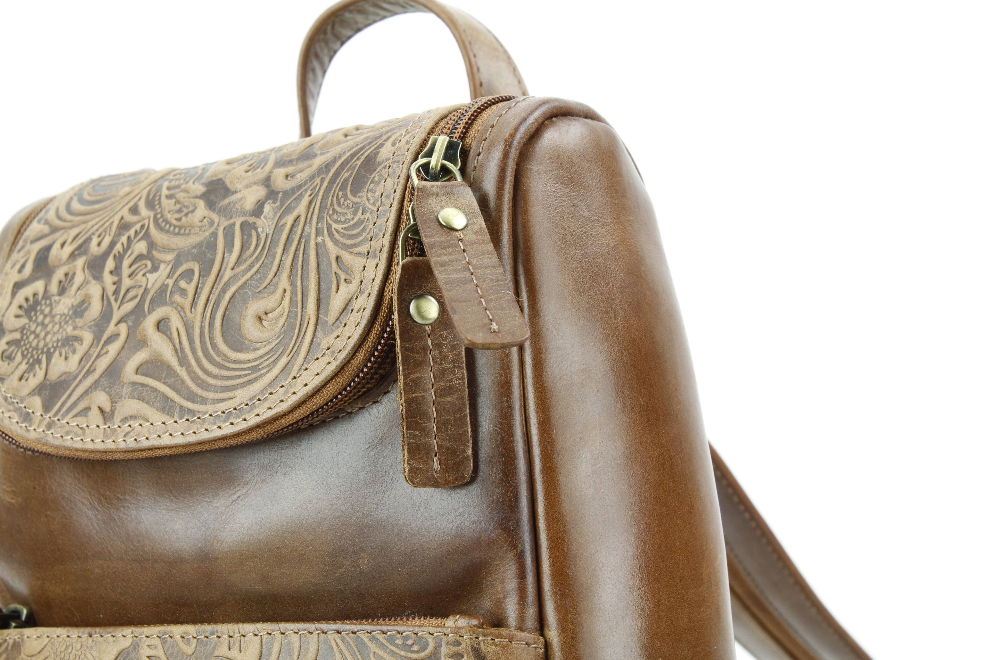AB Small Zip Sling Backpack Filigree ABHB 41-26104