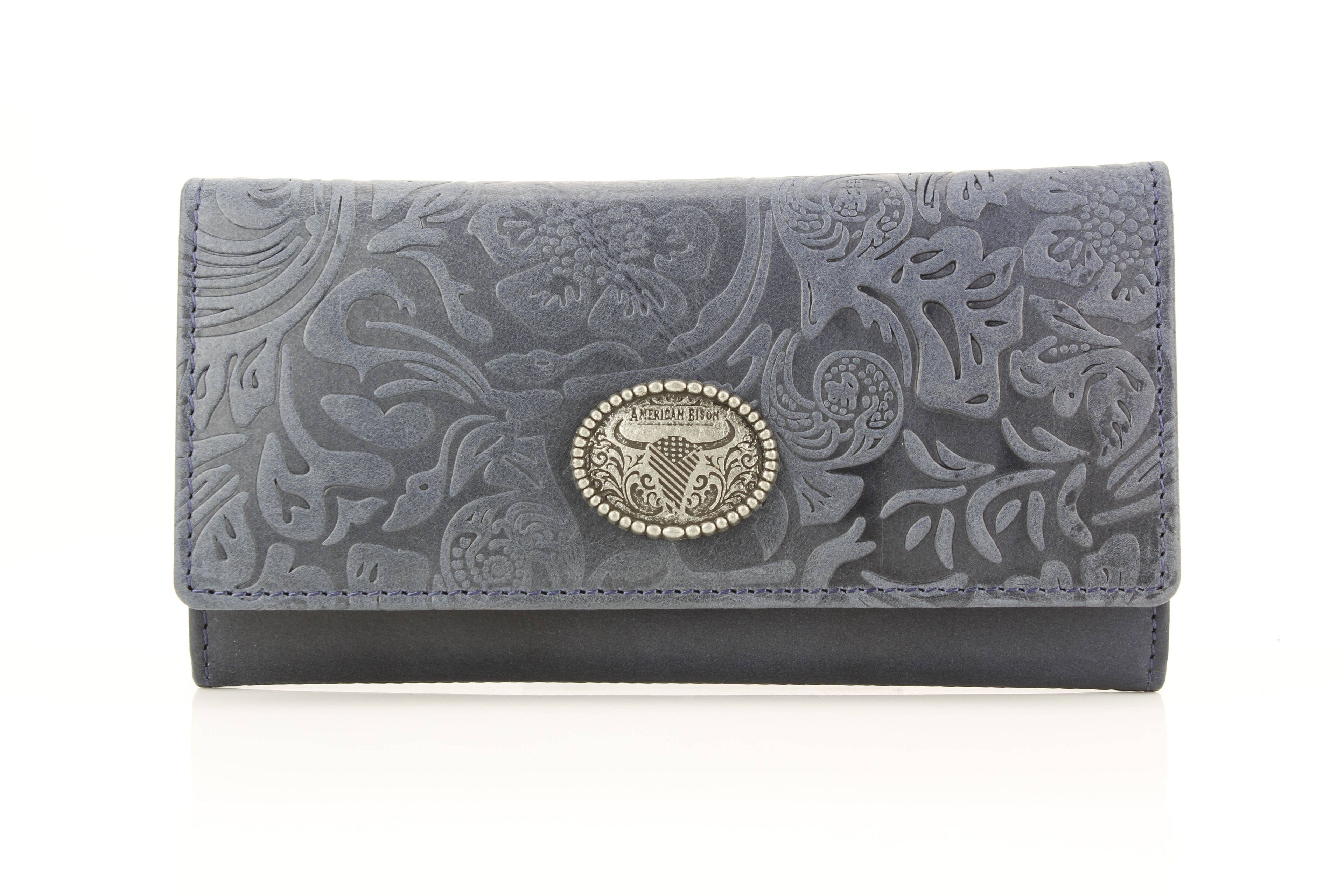 Filigree Fold Over Women Wallet American Bison ABLW 41-25202