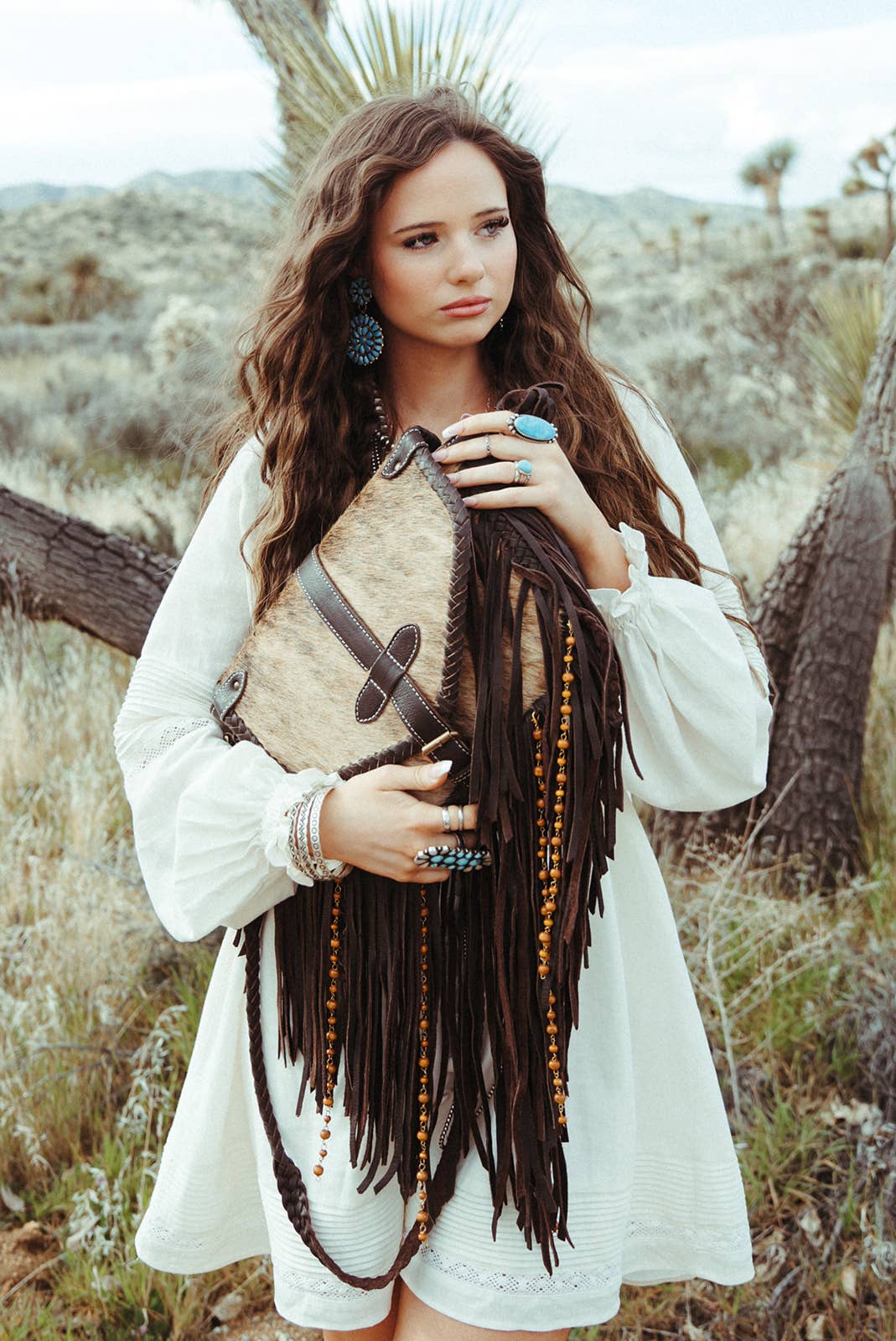 The Louvelle Cowhide Purse a Haute Southern Hyde