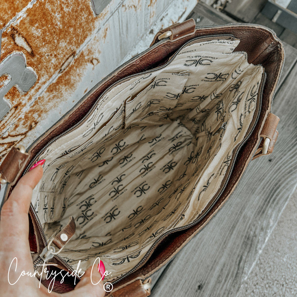 Adeline Leather Tote Purse