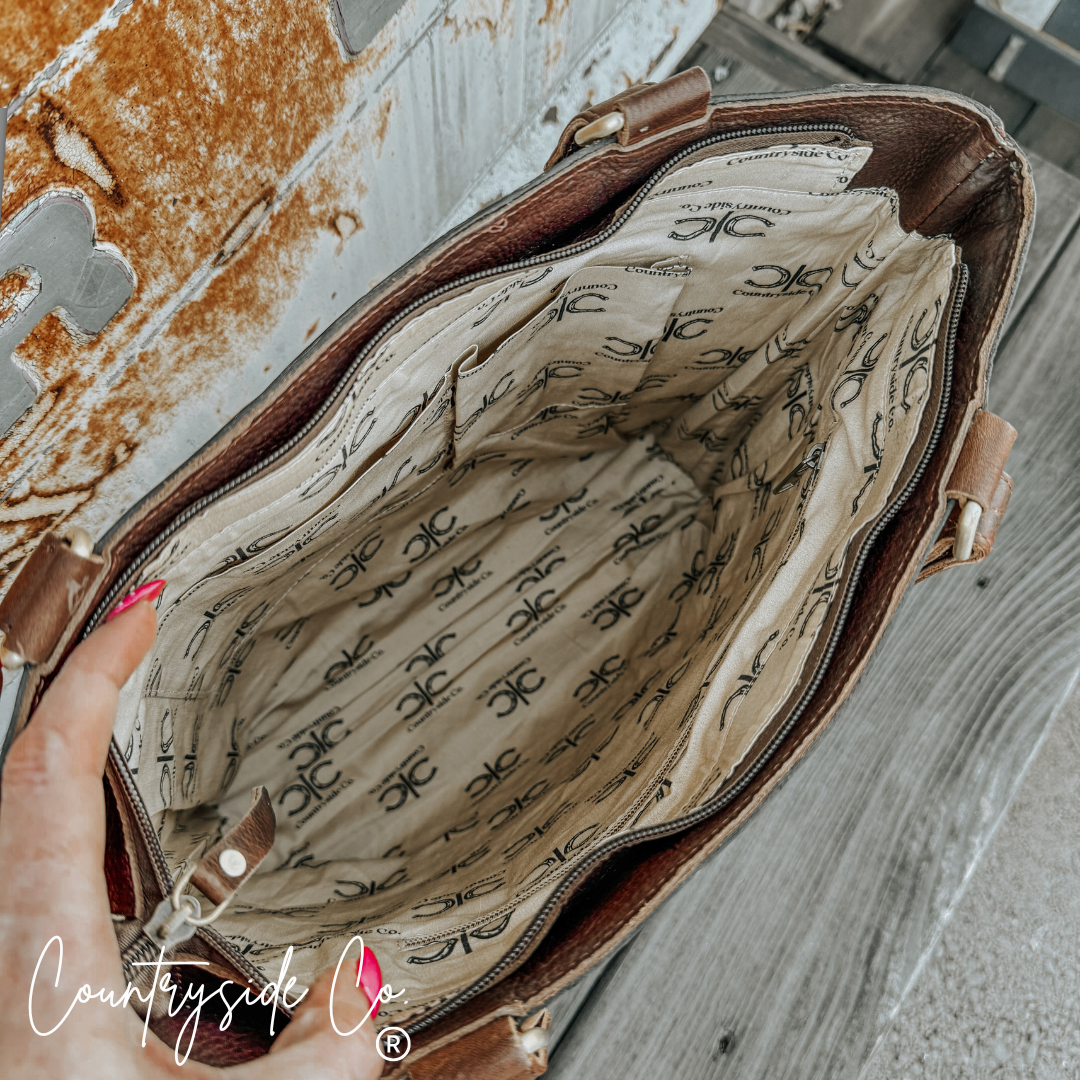 Adeline Leather Tote Purse